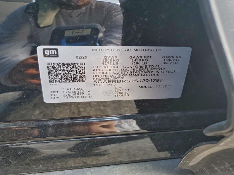 BUICK ENCLAVE SP 2025 VIN 5GAERBRS7SJ204787