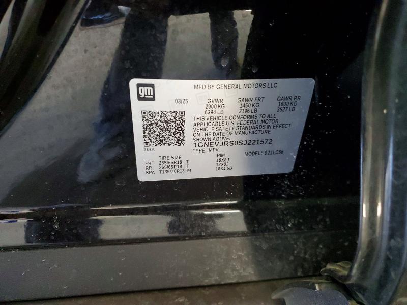 CHEVROLET TRAVERSE Z 2025 VIN 1GNEVJRS0SJ221572