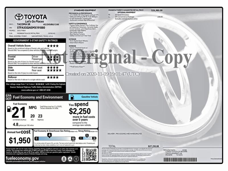 Фото 10 - TOYOTA TACOMA