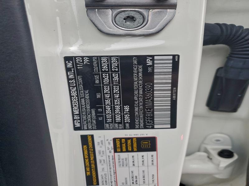 MERCEDES-BENZ GLS-CLASS 2021 VIN 4JGFF8KE1MA360390