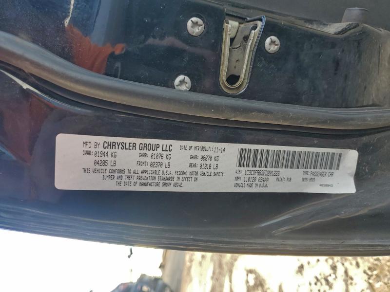 DODGE DART 2015 VIN 1C3CDFBB3FD201223