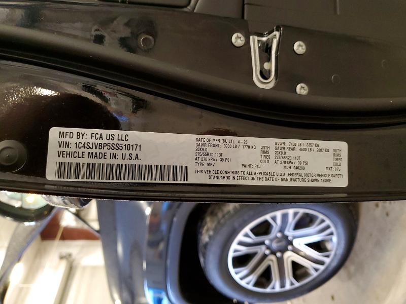 JEEP WAGONEER 2025 VIN 1C4SJVBP5SS510171