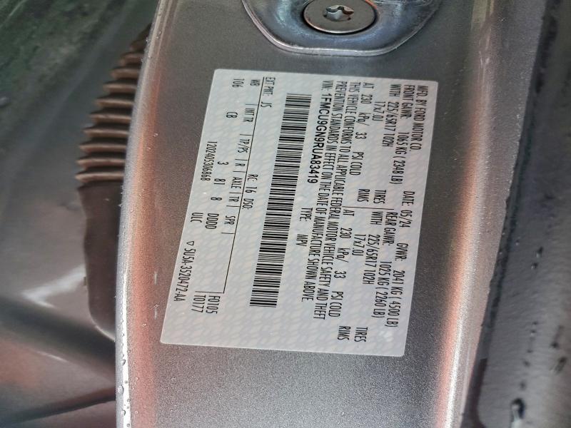 FORD ESCAPE ACT 2024 VIN 1FMCU9GN9RUA83419