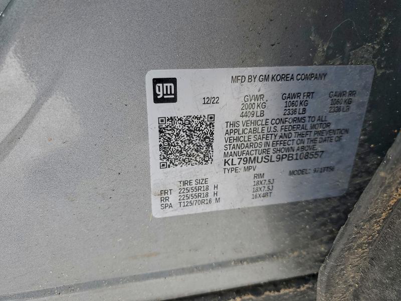 CHEVROLET TRAILBLZR 2023 VIN KL79MUSL9PB108557