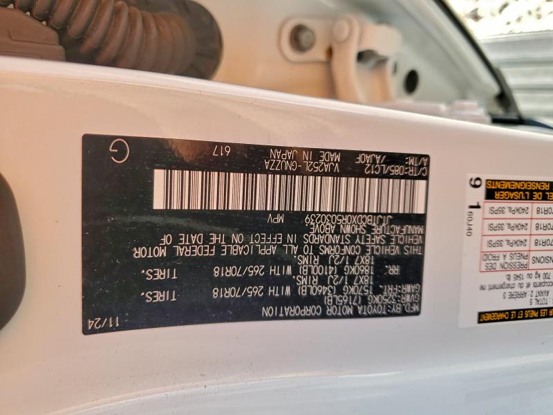 LEXUS GX 550 PRE 2024 VIN JTJTBCDX0R5030239