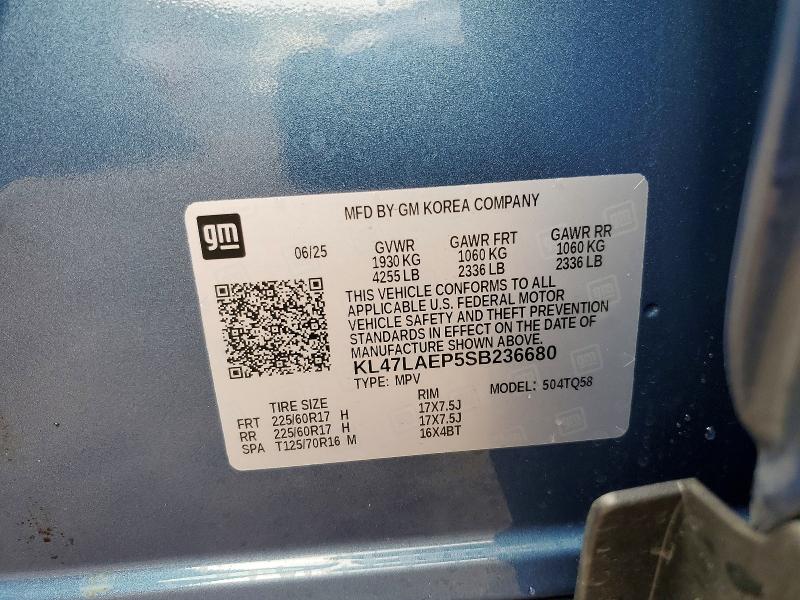 BUICK ENVISTA PR 2025 VIN KL47LAEP5SB236680