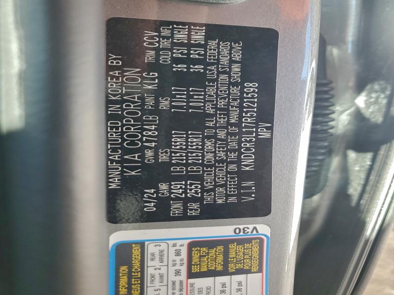 KIA NIRO WIND 2024 VIN KNDCR3L17R5121598