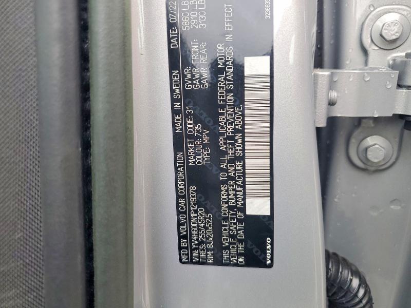 VOLVO XC60 PLUS 2023 VIN YV4H60DN1P1219378