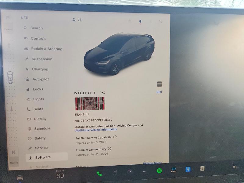 TESLA MODEL X 2023 VIN 7SAXCBE66PF428457