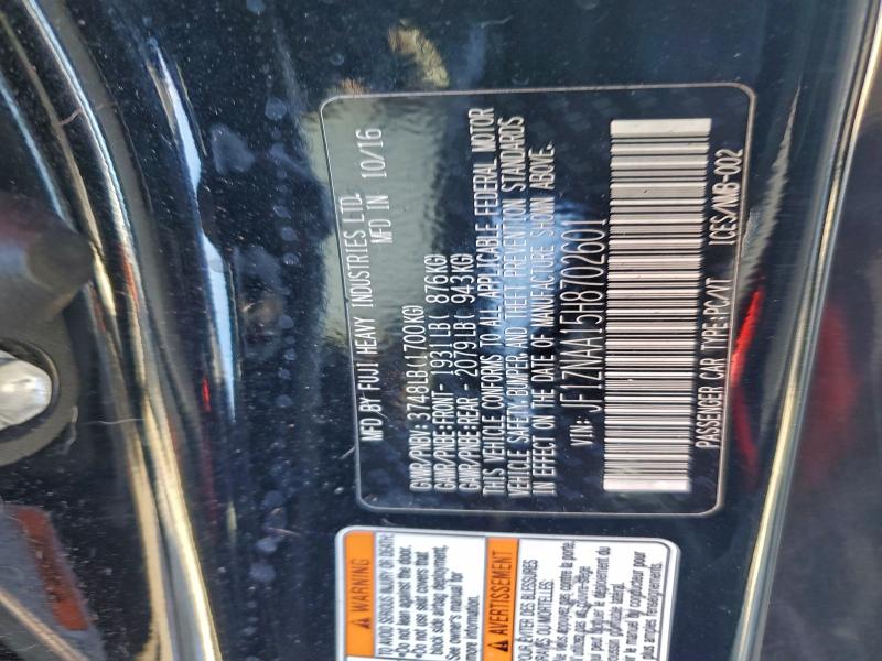 TOYOTA 86 2017 VIN JF1ZNAA15H8702601