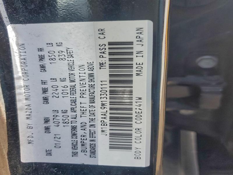 MAZDA 3 2021 VIN JM1BPAAL9M1330111