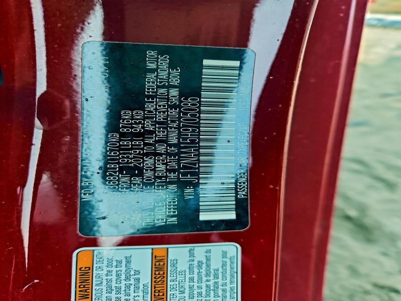 TOYOTA 86 2017 VIN JF1ZNAA15H9705086