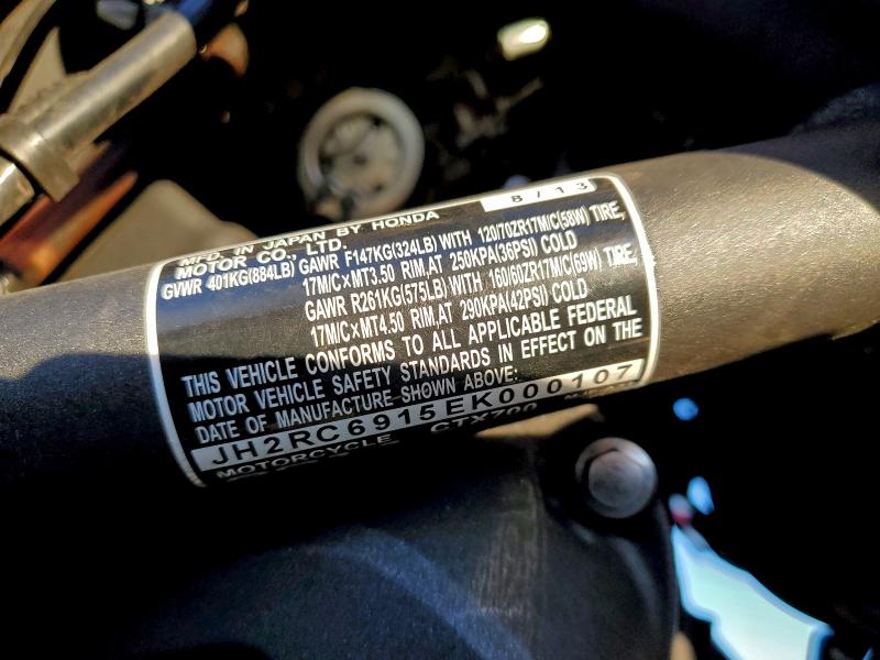 HONDA CTX CYCLE 2014