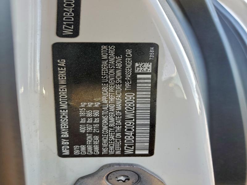 TOYOTA SUPRA 2020 VIN WZ1DB4C09LW028090