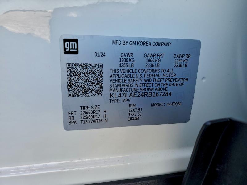 BUICK ENVISTA PR 2024 VIN KL47LAE24RB167284