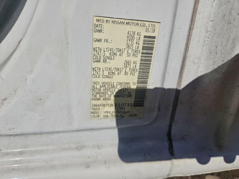NISSAN NV 2018 VIN 1N6AF0KY9JN810735