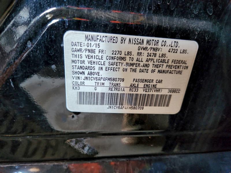 INFINITI Q40 2015 VIN JN1CV6AP4FM580709