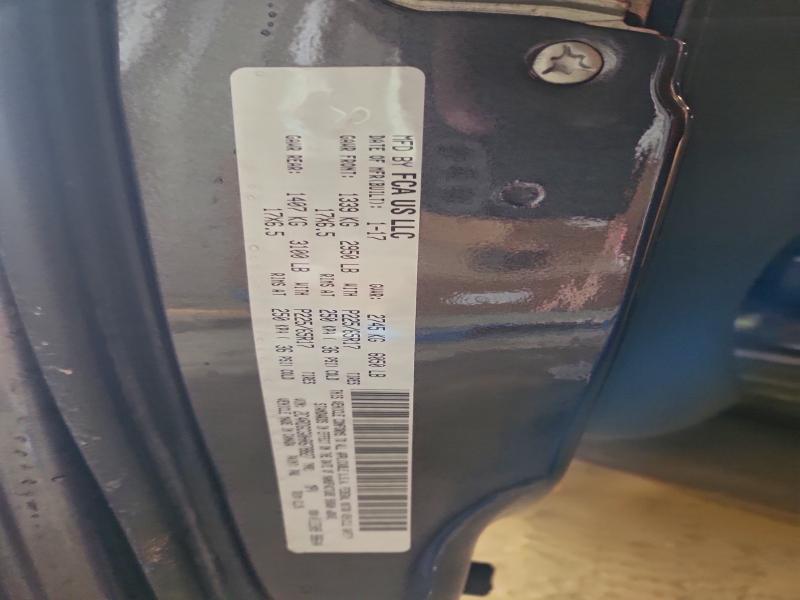 DODGE CARAVAN 2017 VIN 2C4RDGCG0HR678827