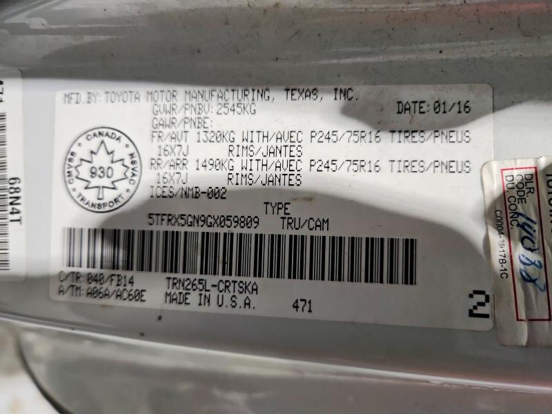 Фото 12 - TOYOTA TACOMA