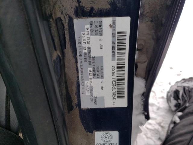 MAZDA 3 2015 VIN 3MZBM1U78FM233914