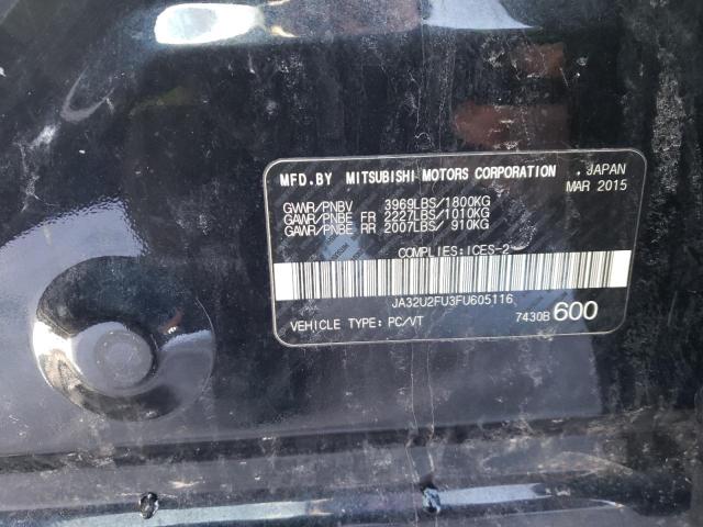 MITSUBISHI LANCER 2015 VIN JA32U2FU3FU605116