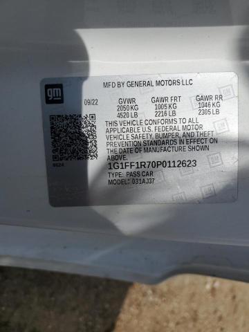 CHEVROLET CAMARO LT1 2023 VIN 1G1FF1R70P0112623