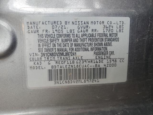 NISSAN VERSA 2021 VIN 3N1CN8DV2ML897241