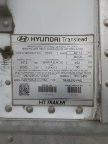 HYUNDAI ALL OTHER 2020 VIN 3H3V281C0LT043626