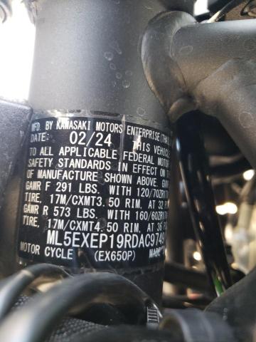 KAWASAKI EX650 P 2024