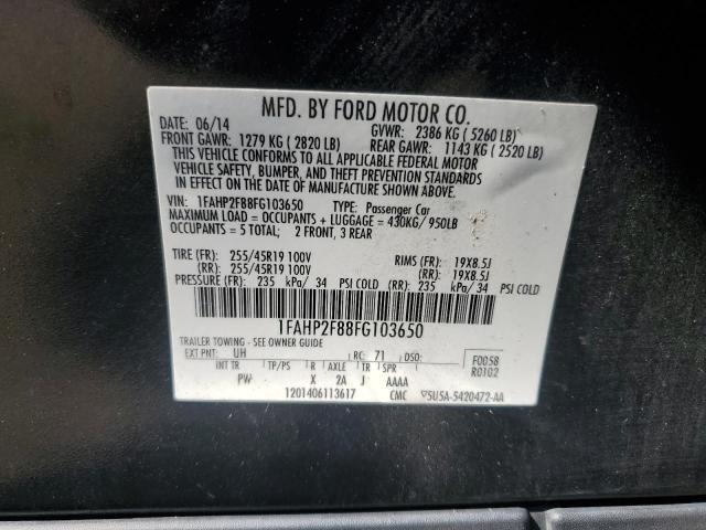 FORD TAURUS 2015 VIN 1FAHP2F88FG103650