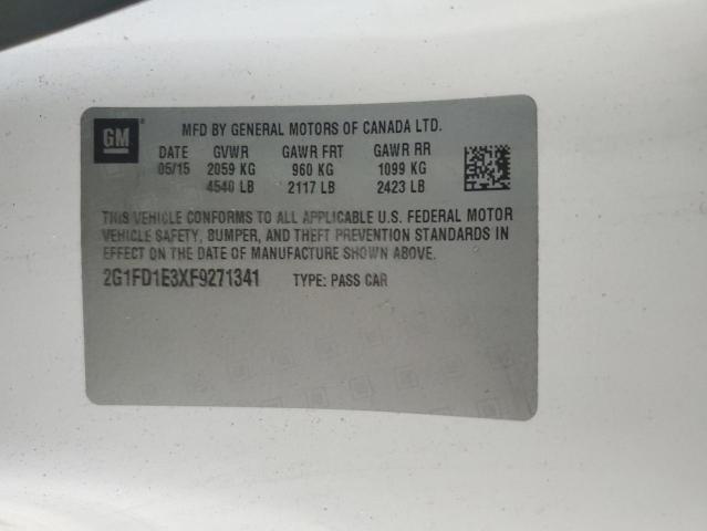 CHEVROLET CAMARO 2015 VIN 2G1FD1E3XF9271341