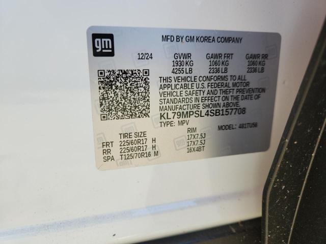 CHEVROLET TRAILBLZR 2025 VIN KL79MPSL4SB157708