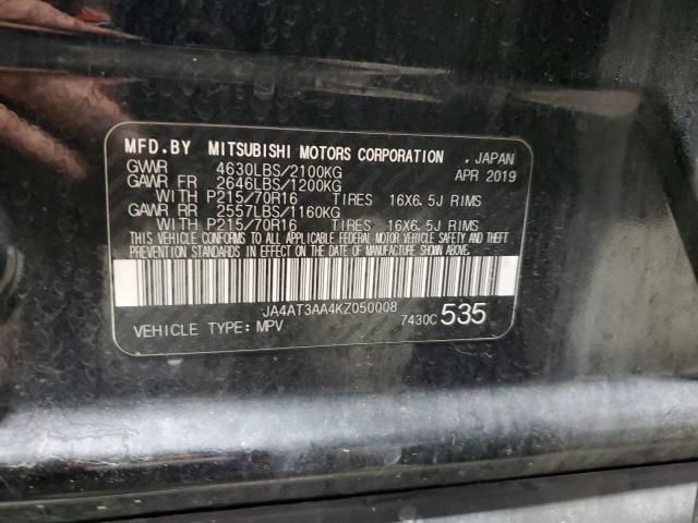 MITSUBISHI ECLIPSE 2019 VIN JA4AT3AA4KZ050008