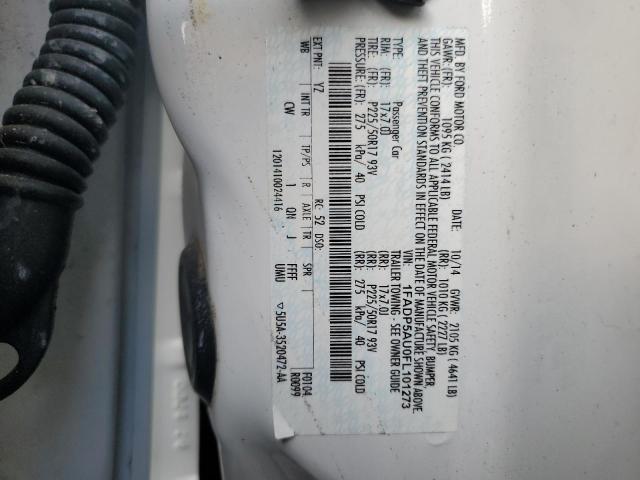 FORD CMAX 2015 VIN 1FADP5AU0FL101273