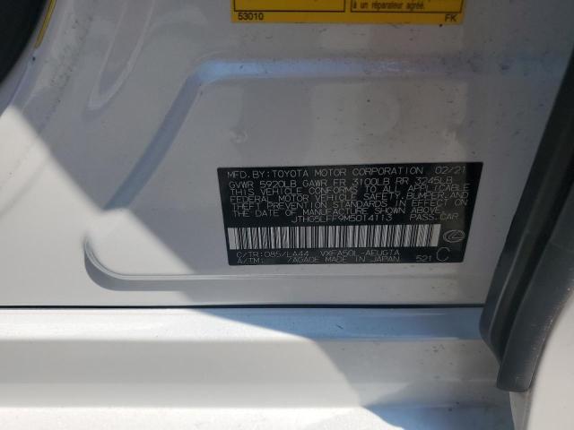 LEXUS LS500 2021 VIN JTHG5LFF9M5014113