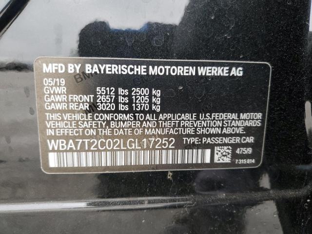 BMW 7 SERIES 2020 VIN WBA7T2C02LGL17252