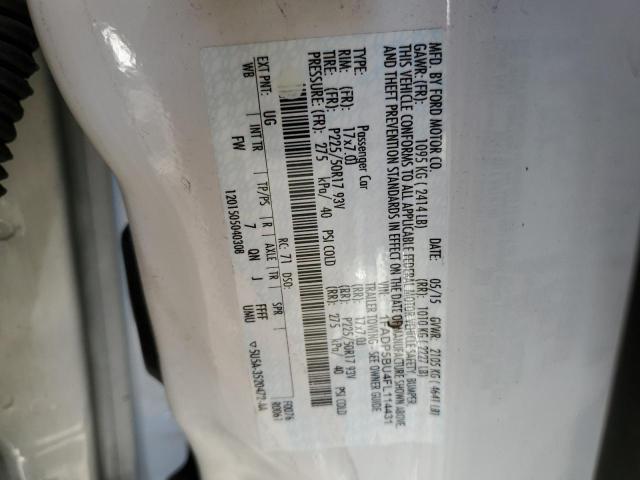 FORD CMAX 2015 VIN 1FADP5BU4FL114431