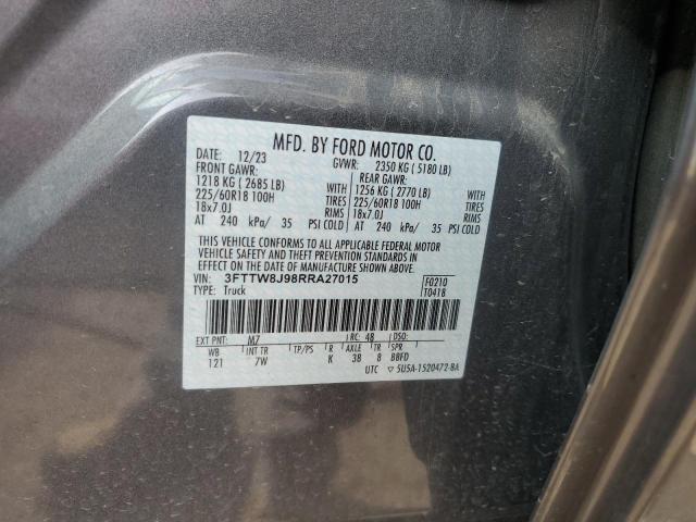 FORD MAVERICK 2024 VIN 3FTTW8J98RRA27015