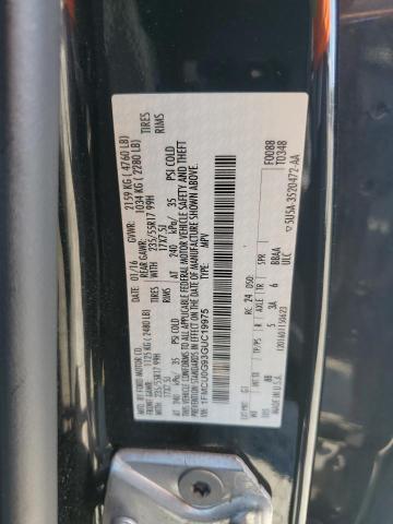 FORD ESCAPE 2016 VIN 1FMCU0G93GUC19975