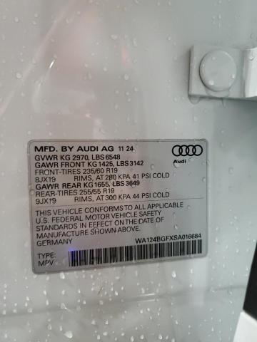 AUDI Q6 E-TRON 2025 VIN WA124BGFXSA016684
