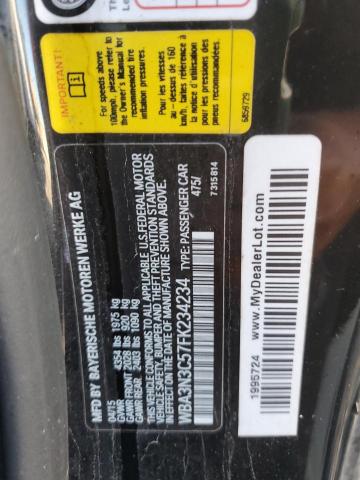 BMW 4 SERIES 2015 VIN WBA3N3C57FK234234