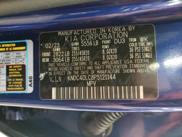 KIA EV6 GT LIN 2023 VIN KNDC4DLC8P5121144