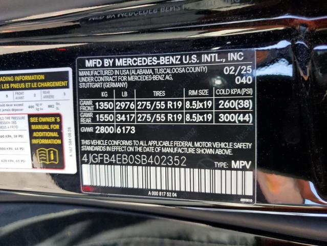 MERCEDES-BENZ GLE-CLASS 2025 VIN 4JGFB4EB0SB402352
