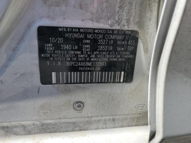 HYUNDAI ACCENT 2021 VIN 3KPC24A68ME132843