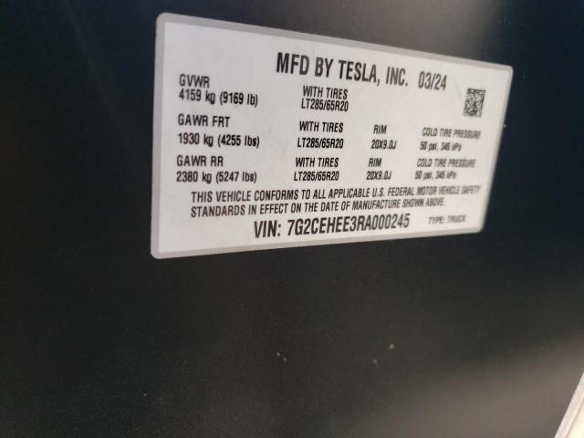 TESLA CYBERTRUCK 2024 VIN 7G2CEHEE3RA000245