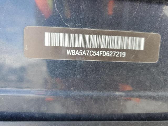 BMW 5 SERIES 2015 VIN WBA5A7C54FD627219