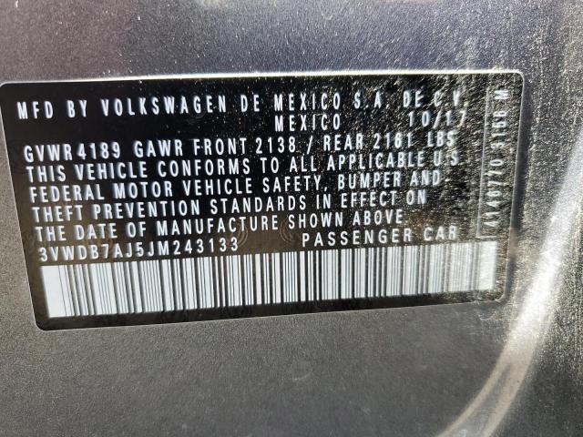 VOLKSWAGEN JETTA 2018 VIN 3VWDB7AJ5JM243133