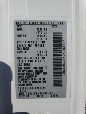 NISSAN NV 2020 VIN 3N6CM0KNXLK702329