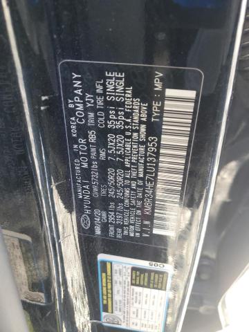 HYUNDAI PALISADE 2020 VIN KM8R34HE7LU137953