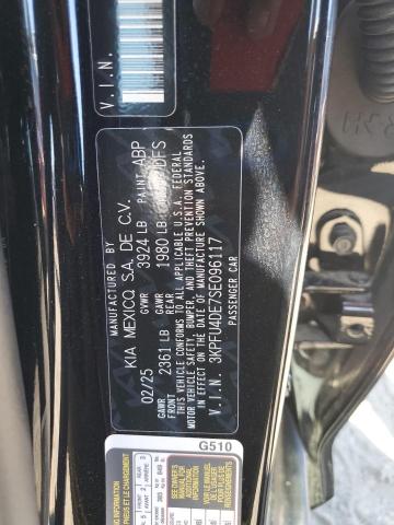 KIA K4 EX 2025 VIN 3KPFU4DE7SE096117